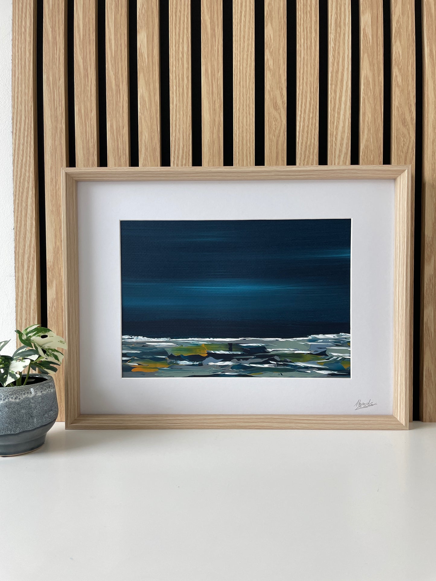 "An Arvor 2025-13" - Peinture Unique Encadrée